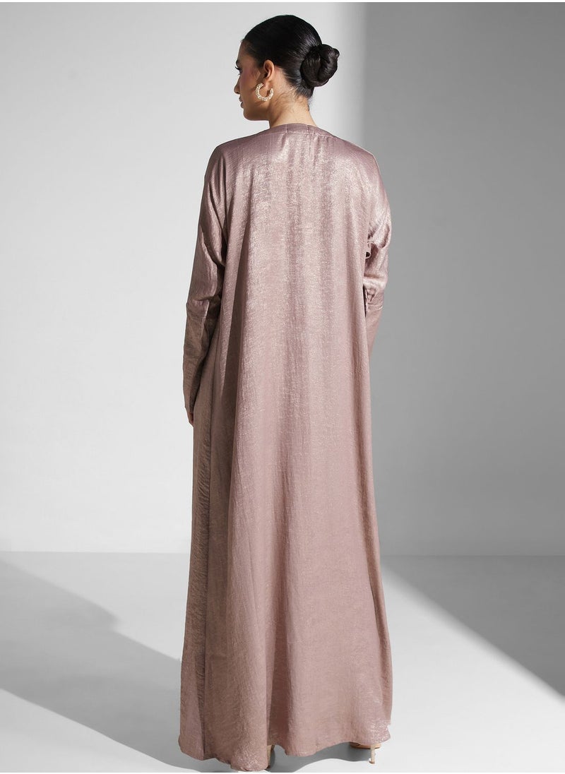 hayas closet Front Slit Abaya  - Image 2
