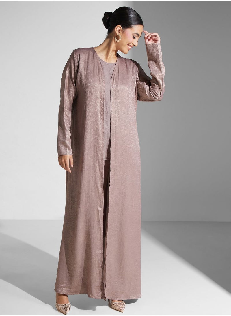 hayas closet Front Slit Abaya  - Image 5