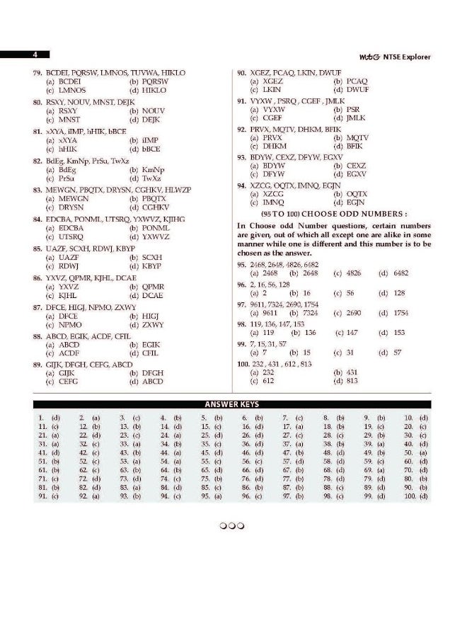 MTG NTSE Explorer 2022, Solved Paper MAT-SAT Class-10