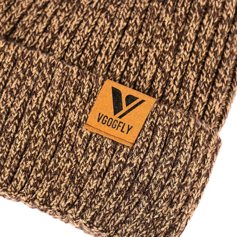 Vgogfly Lined Men Beanie Slouchy Knit Skull Cap Warm Stocking Hats Guys Women Striped Winter Beanie Hat - Image 4