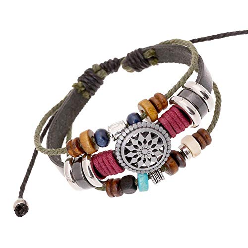 Trenro Women Lady Bohemia Wind Beaded Multilayer Hand Woven Bracelet Jewelry - Image 1