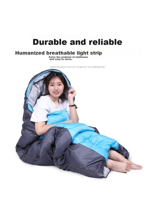 Wolfwalker Langxingzhe Sleeping Bag For Adults, Outdoor Travel, Winter And All Seasons, Warm, Indoor Camping, Dirt-proof Cotton Sleeping Bag, 1.3kg - Image 2