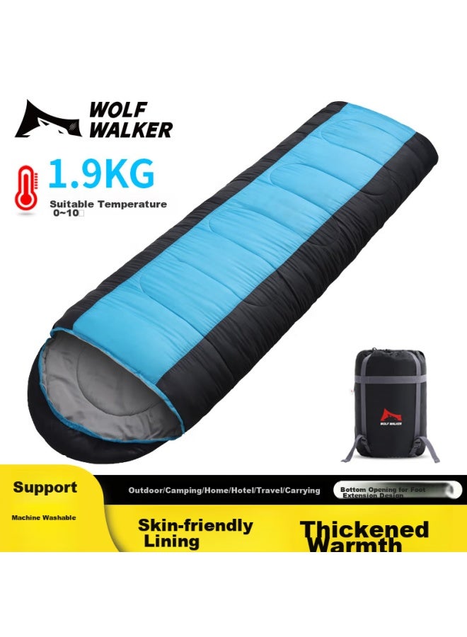 Wolfwalker Langxingzhe Sleeping Bag For Adults, Outdoor Travel, Winter And All Seasons, Warm, Indoor Camping, Dirt-proof Cotton Sleeping Bag, 1.3kg - Image 1