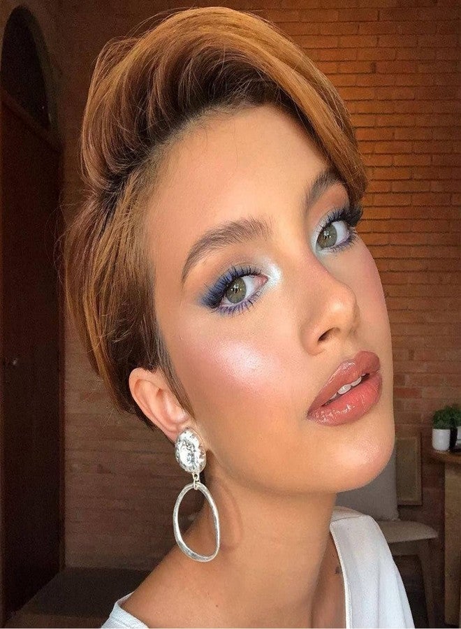 Usexy باروكة قص شعر بيكسي من شعر بشري بلون 0T30 باروكة أمامية من الدانتيل 13x4x1 باروكة بوب قصيرة مستقيمة للنساء السود - Image 1