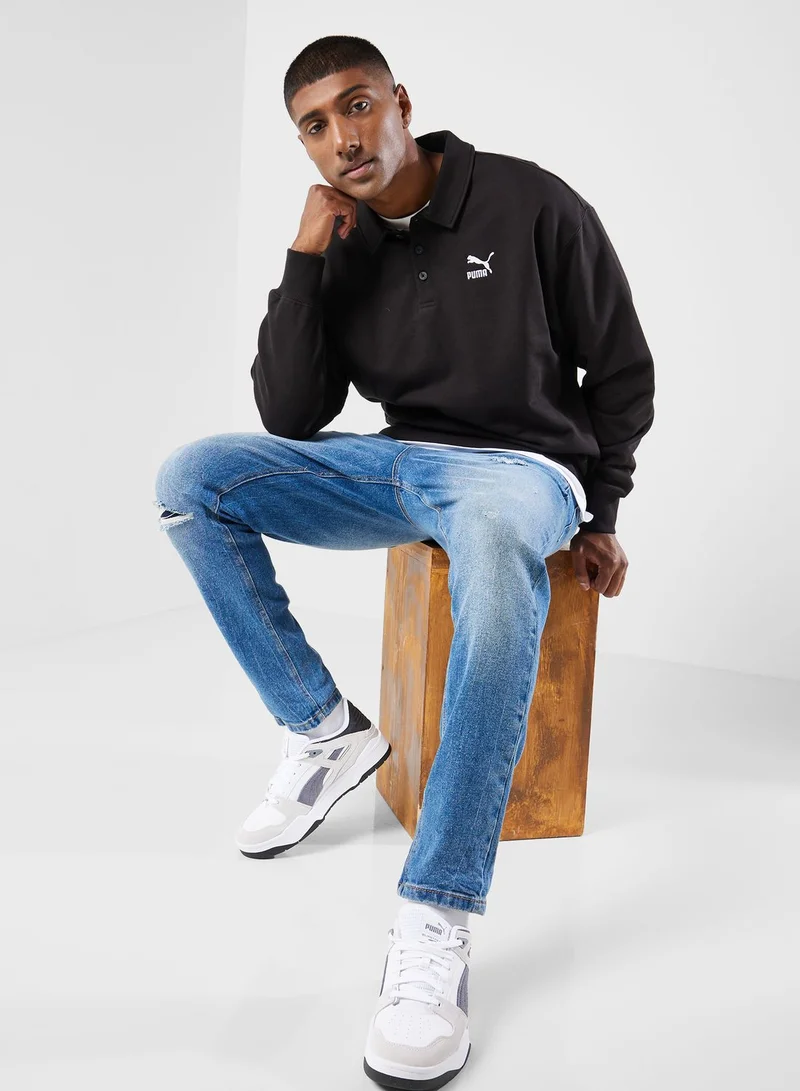 PUMA Classics Polo Crew Sweatshirt