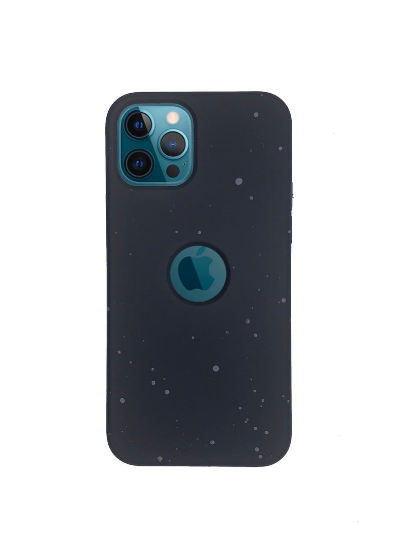 LEEKA iPhone 12 Pro Max New Dotted Design Glow Feel PKK Silicone Case for iPhone 12 Pro Max Black 