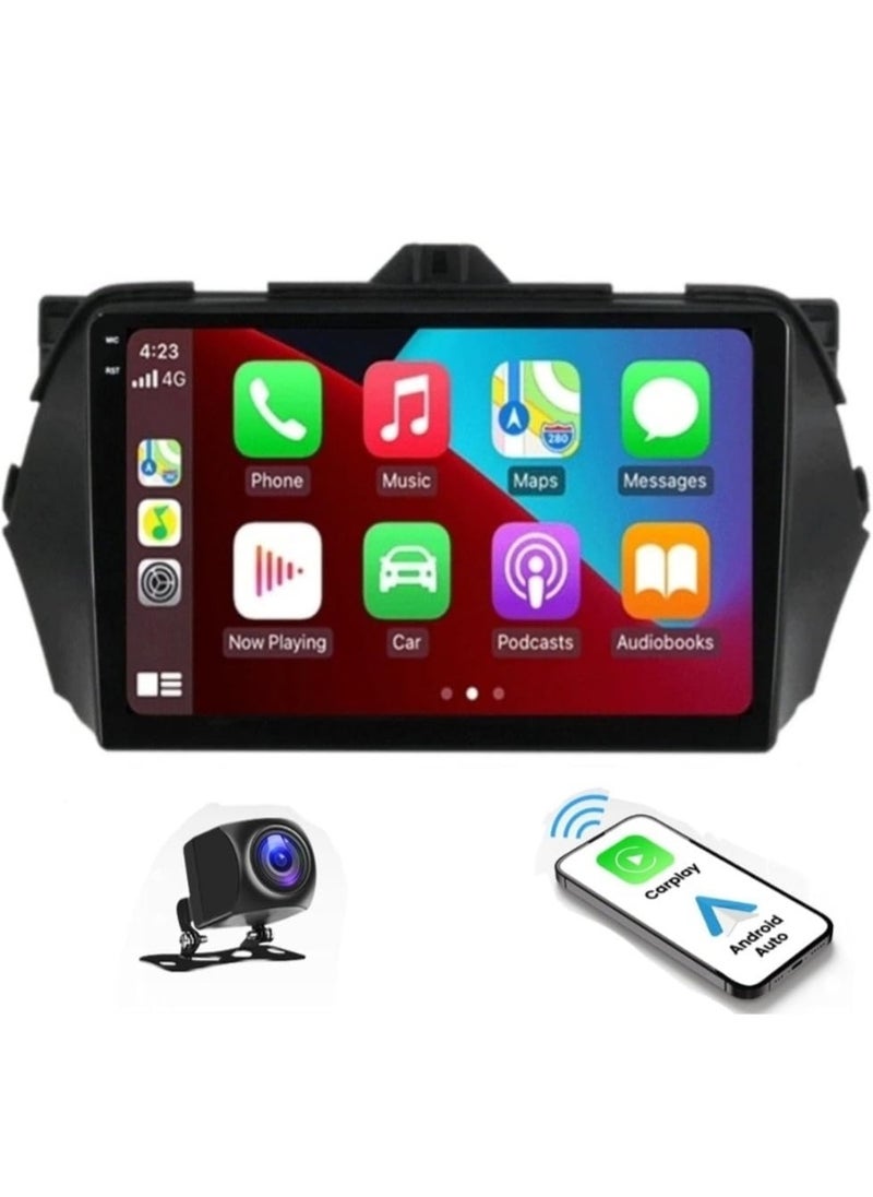 Vierex - Android Car Stereo For Suzuki Ciaz 2014-2019 Support Apple Carplay Android Auto Wireless QLED Touch Screen 4GB RAM Fast Interface AHD Camera Included SIM Bluetooth DSP Navigation - Image 1