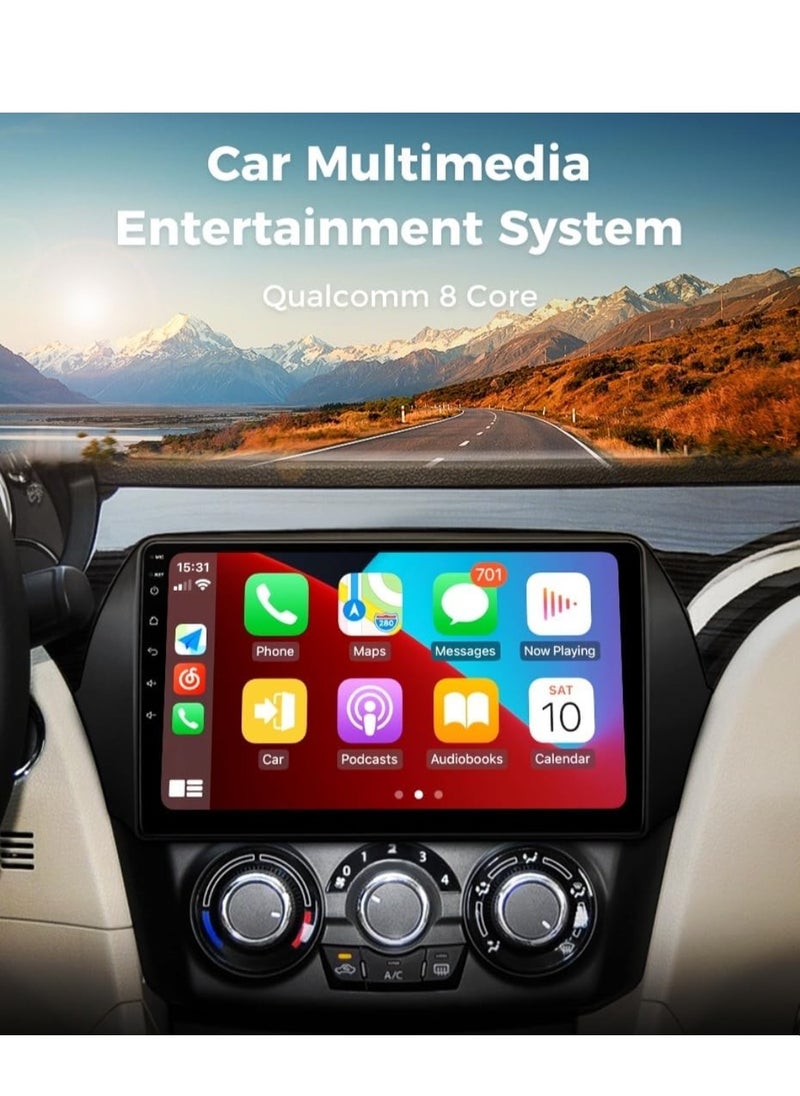 Vierex - Android Car Stereo For Suzuki Ciaz 2014-2019 Support Apple Carplay Android Auto Wireless QLED Touch Screen 4GB RAM Fast Interface AHD Camera Included SIM Bluetooth DSP Navigation - Image 1