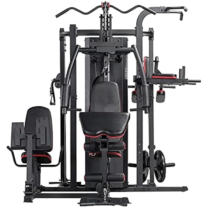 rayihni 5 Station Home Gym Strength Training Equipment With 145 Kgs Weight Stack-Mf-9954-4 - Image 3