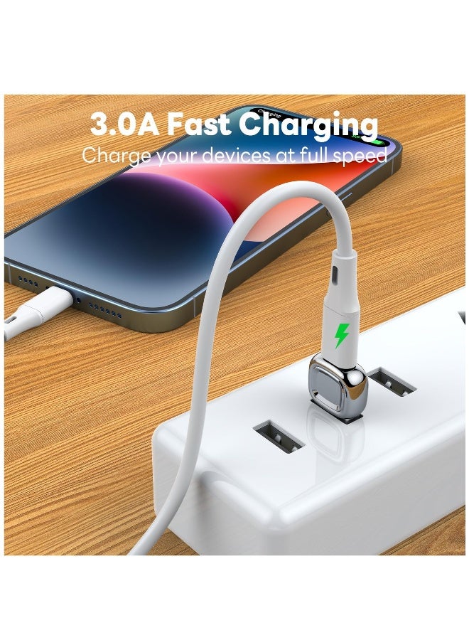 USB C Adapter 2 Pack for Apple Watch iPhone iPad Air Samsung Galaxy S23 S22 Silver  - Image 3
