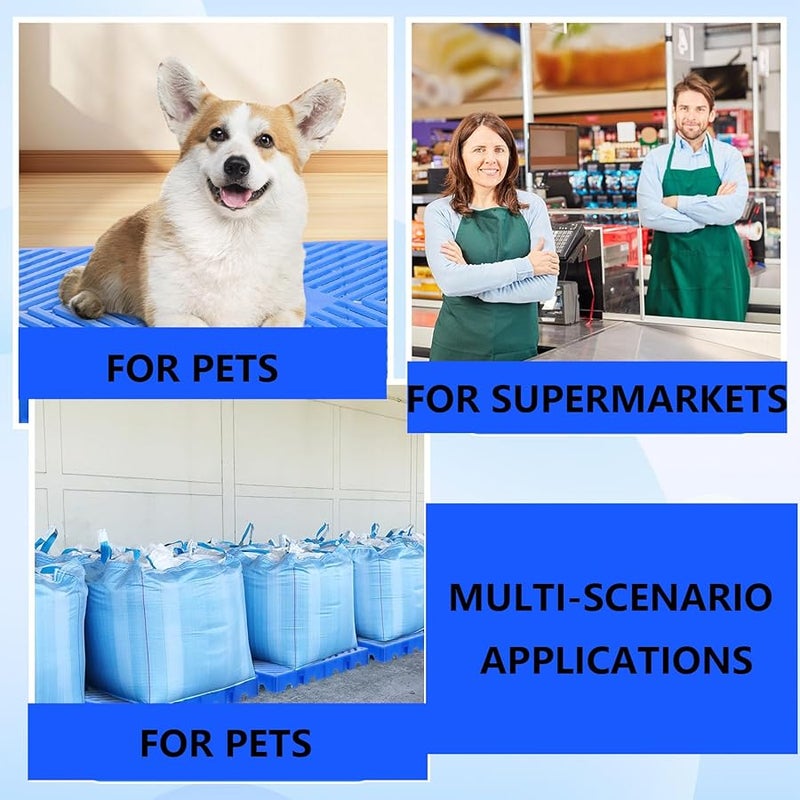 قطعتان من حصيرة شبكية من البلاستيك للتخزين 50x50 سم مقاومة للرطوبة خفيفة الوزن متعددة الاستخدامات - Image 5