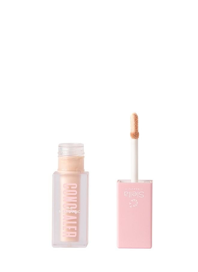 Siella Beauty The Multi Magic Lightweight High Coverage Creamy Concealer To Conceal, Brighten, Highlight, and Contour Desired Areas On The Face C1  - Image 2