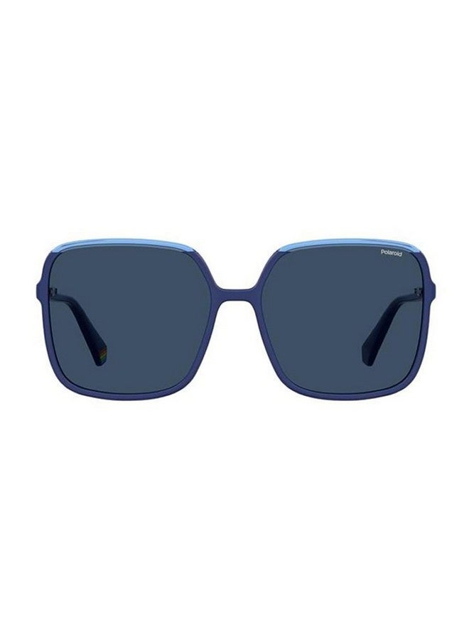 Polaroid Women'S Pld 6128S Polarized Square Sunglasses Blue 59Mm 17Mm - Image 1
