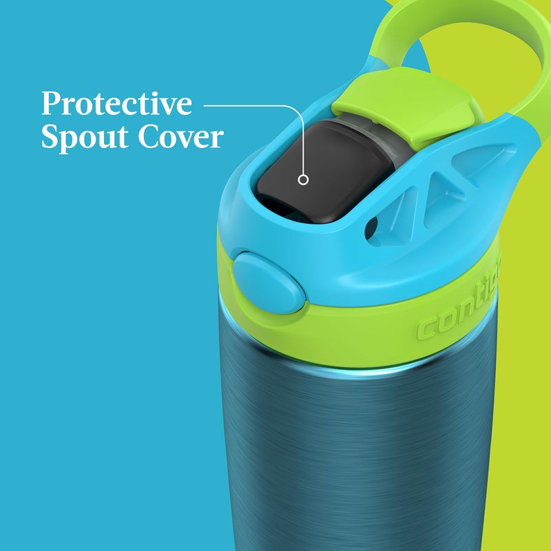 Contigo Aubrey Leak-Proof Spill-Proof Insulated Stainless Steel Water Bottle, 13 Oz. - Image 5