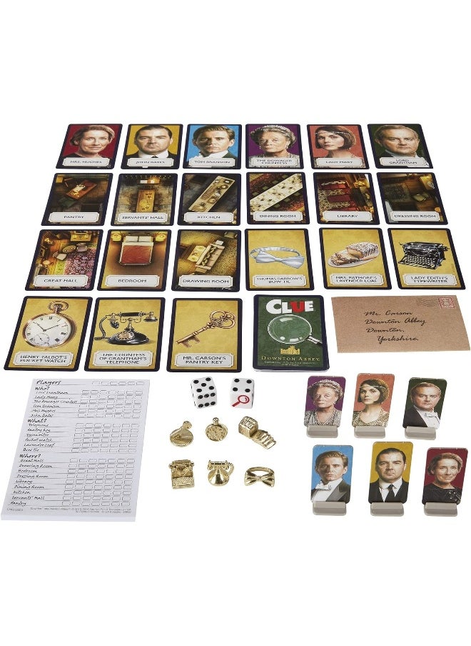 HASBRO - GAMING لعبة لوحة Cluedo Downton Abbey Edition للأطفال من سن 13 عامًا وما فوق، مستوحاة من Downton Abbey  - Image 5
