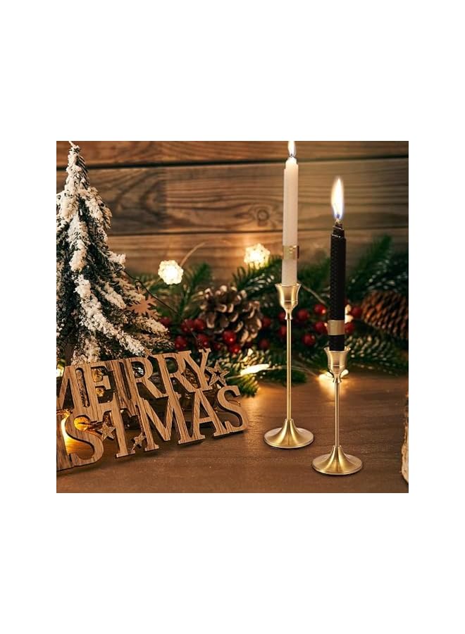 The Bros Candlestick Holders, 3 Pcs Decorative Gold Candlestick Holder for Easy Installation, Gold Candle Holders, Candle Holder for Home Decor, Wedding, Dinning, Party, Anniversary - Image 5