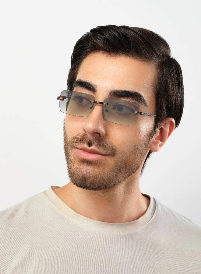 BlackOut Unisex Luminosity Rectangle Sunglasses - Image 5