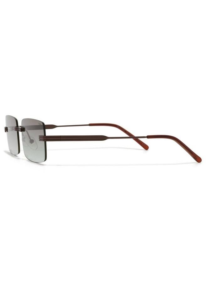 BlackOut Unisex Luminosity Rectangle Sunglasses - Image 3
