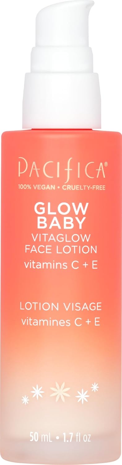Pacifica Face Moisturizer  Vitamin C Face Lotion Glow Baby VitaGlow Face Moisturizer Glow Recipe Vitamin E Antioxidants Dermatologist Tested 17 oz