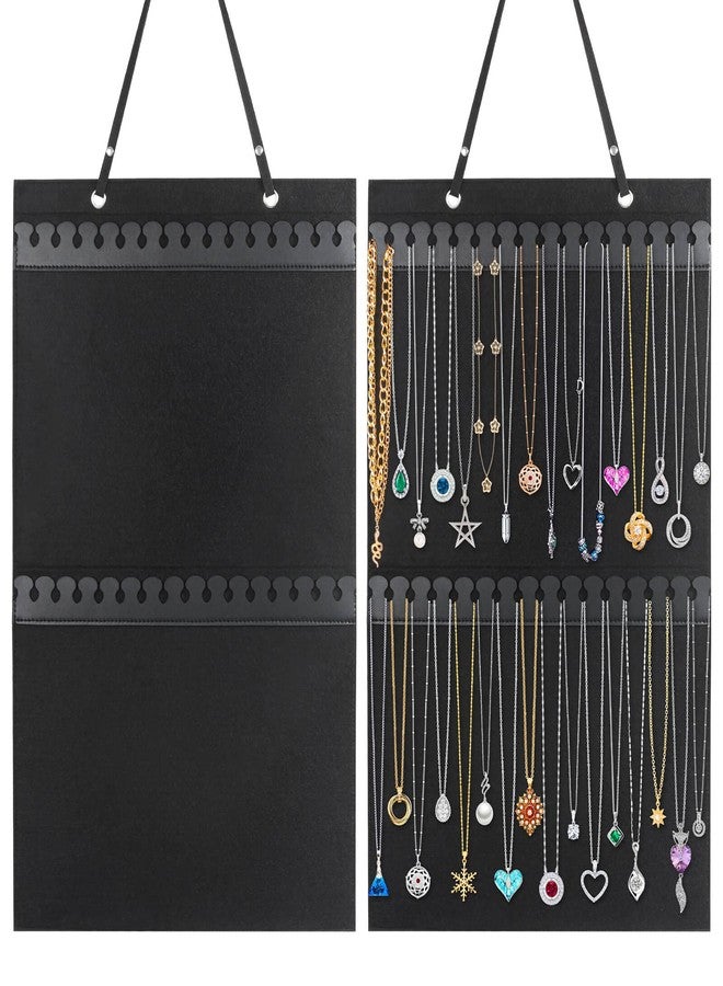 Caffox Hanging Necklaces Holder, Large Jewelry Organizer for Necklaces, Bracelets, and Ankles, Necklaces Display Storage Hanger for Wall, Closet and Door - Image 1
