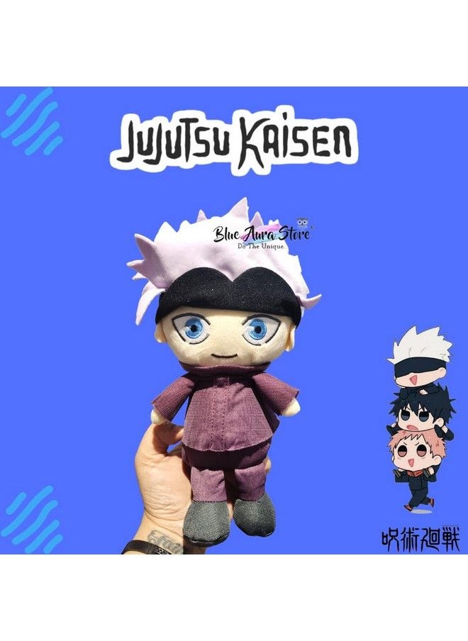 Blue Aura - Jujutsu Kaisen Plushies Jujutsu Plush Gojo Satoru Soft Toy Height 20Cm Bed Couch Room Decor Collectible (Gojo Satoru Mask) - Image 1