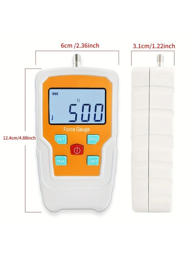 500N Digital Push Pull Force Gauge Portable Tension Tester 4 Units N LB Kg Oz - Image 1