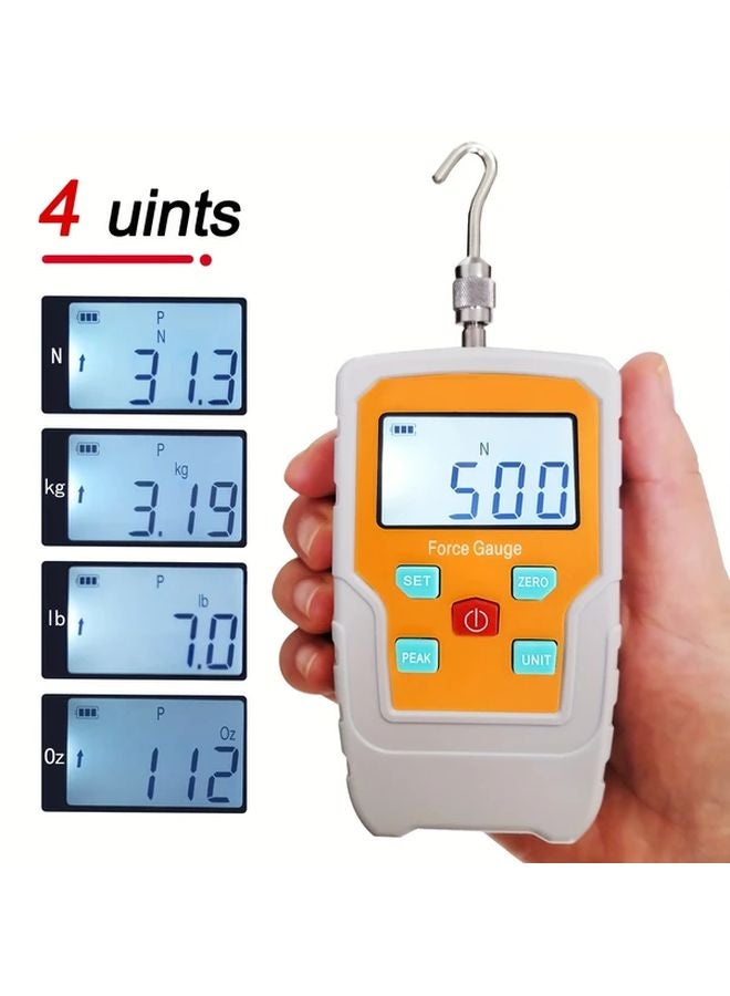 500N Digital Push Pull Force Gauge Portable Tension Tester 4 Units N LB Kg Oz - Image 3