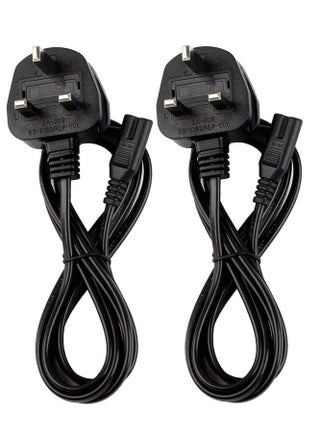 2Pcs 0.5M Power Cable 3 Pin IEC C7 UK Mains Plug To Figure 8 Connector Socket Power Cord Leads For Samsung LG TCL Sony TV PS5 PS4 PS3 PC Monitors Computer Printer Camera Home Audio - pzsku/Z82395474BDCDF24E8C92Z/45/_/1672498882/94dea112-efcd-4322-88c8-95b447775aa6