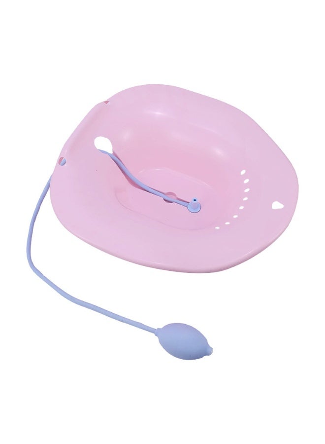 حمام جلوس طبي لمقعد المرحاض مع فلوشر – حوض علاجي للجلوس والعناية بالمنطقة الحساسة – مناسب للنساء الحوامل ومرضى البواسير – خامات طبية آمنة ومريحة – تصميم مانع لتسريب المياه - Image 5