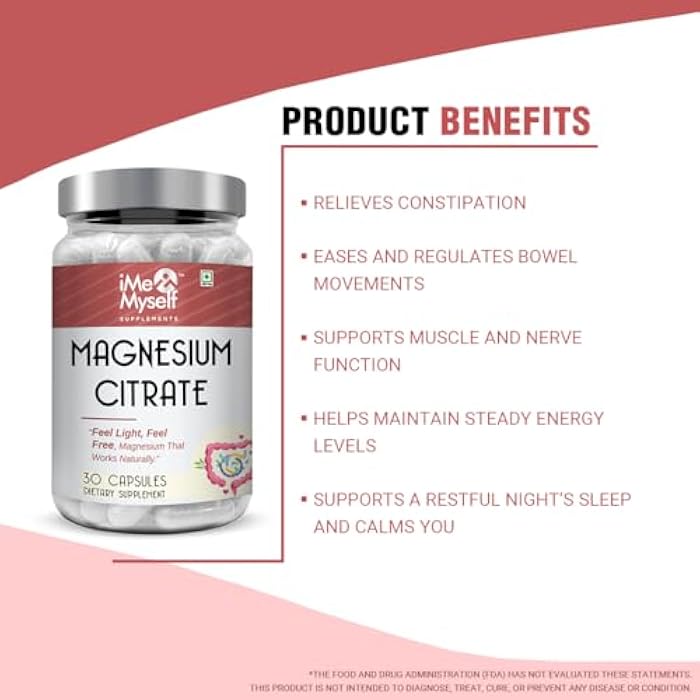 iMeMyself Magnesium Citrate Capsules - 30 Count | for Daily Wellness - Image 3