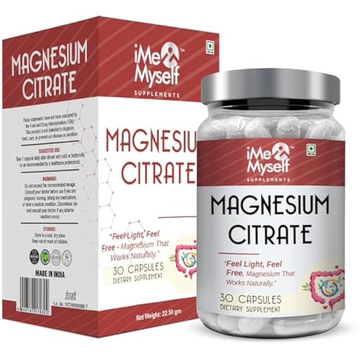 iMeMyself Magnesium Citrate Capsules - 30 Count | for Daily Wellness - Image 1