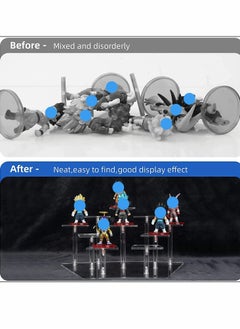 KASTWAVE Acrylic Display Stand Risers Display Stand for Figures Collectibles, Toys and Dolls, Jewelry  - Image 3