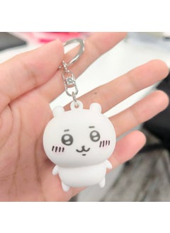 chiikawa Giyka Wow Cute Bee Doll Cartoon Plush Doll Bag Decorative Pendant Gift Jiyi keychain (pvc material)