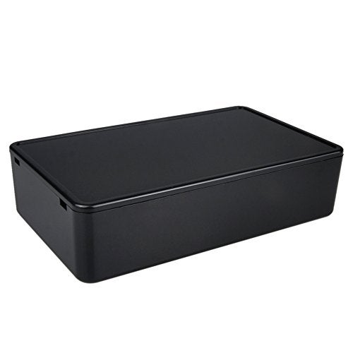 Pinfox 5 pack Electronic Prototype ABS Plastic Junction Project Box Enclosure 100mm by 60mm by 25mm for Portable, Arduino DIY (Black) - Image 2