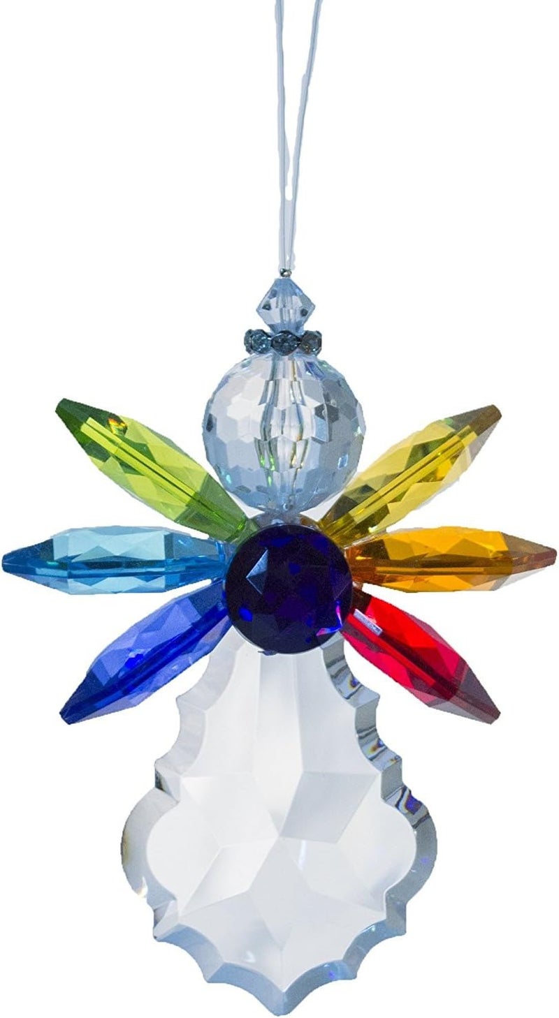 Crystal Expressions 4.5 Inch Acrylic Rainbow Angel Ornament
