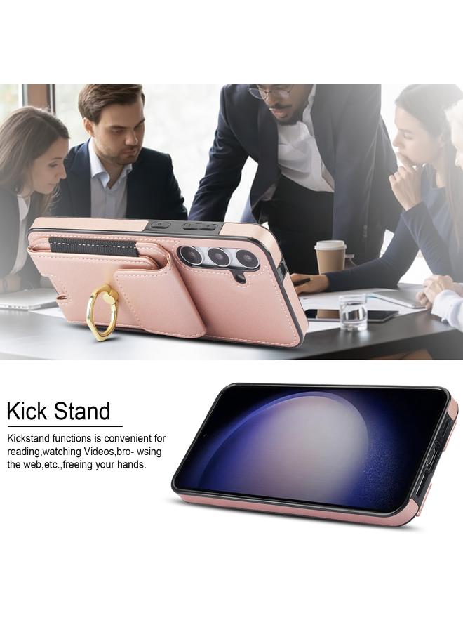 S-TOP Case For Samsung Galaxy S24+ 5G Elastic Card Bag Ring Holder Phone Case - Image 4