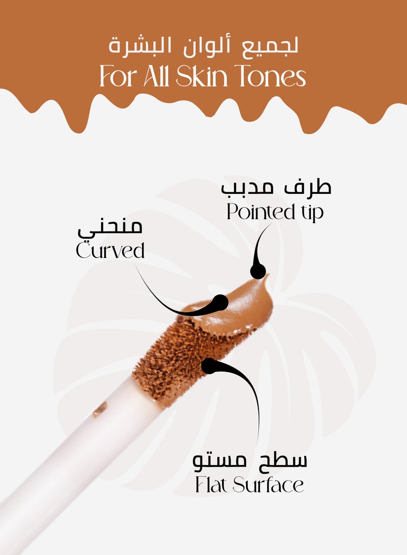 اولاك خافي عيوب البشرة بتغطية كاملة، قلم خافي عيوب للهالات السوداء، خافي عيوب مرطب غني بحمض الهيالورونيك، خفيف الوزن، يدوم طويلاً، خافي عيوب نباتي 3.8 مل، الظل - توفي W8 - Image 4