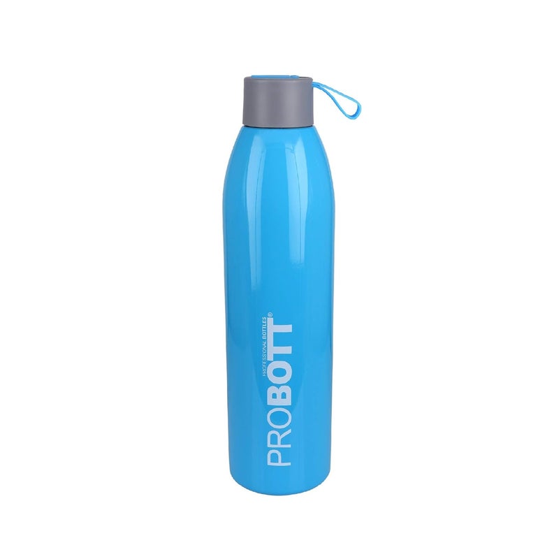 PROBOTT Probott Vogue 500ml Thermoses Vacuum Insulated Flask Screw Cap Bottle, Stainless Steel Water Bottles, Blue | Hot and Cold | Leak Proof | Water | Tea | Coffee | Office | Gym | Travel  - Image 1