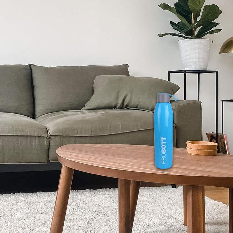PROBOTT Probott Vogue 500ml Thermoses Vacuum Insulated Flask Screw Cap Bottle, Stainless Steel Water Bottles, Blue | Hot and Cold | Leak Proof | Water | Tea | Coffee | Office | Gym | Travel  - Image 4