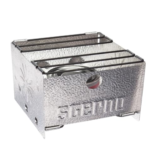Sterno Foldable Camp Stove - Portable Camping Stove for Outdoor Cooking, Easy-to-Assemble for Outdoor Picnics, Tailgating, & Emergencies - Pack of 1, Silver - Image 1