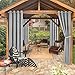 BONZER BONZER Waterproof Indoor/Outdoor Curtains for Patio - Thermal Insulated, Sun Blocking Grommet Blackout Curtains for  - Image 2