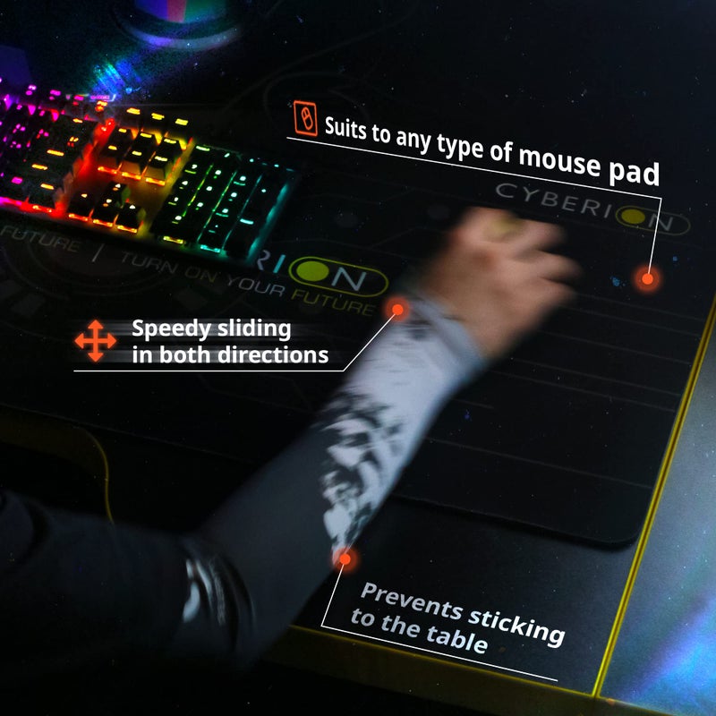 Selerity Gaming Arm Sleeve PC Sport open glove thumb hole esports gamers Paints Spray, White Black, Small - Image 2