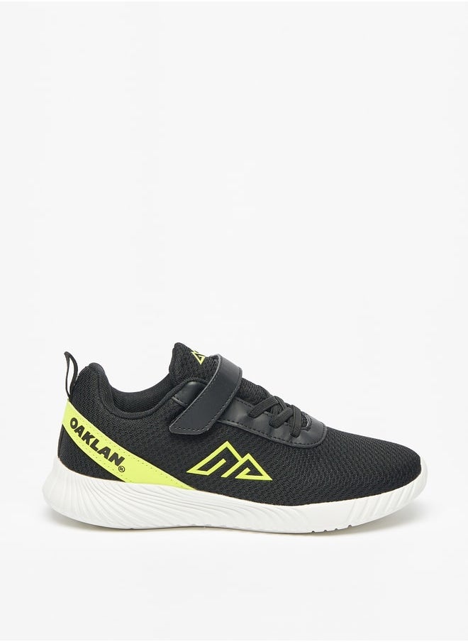 Oaklan by Shoexpress - Boy's Textured Sports Shoes With Hook And Loop Closure - Image 1