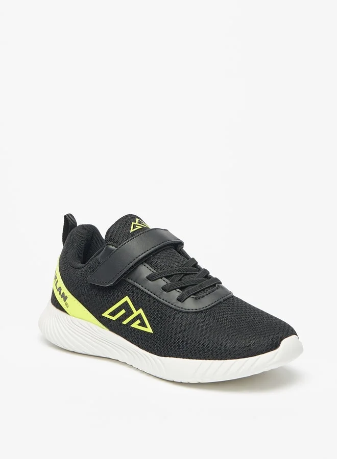 شو اكسبرس Boy's Textured Sports Shoes With Hook And Loop Closure