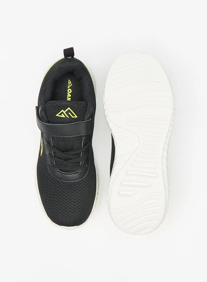 شو اكسبرس Boy's Textured Sports Shoes With Hook And Loop Closure