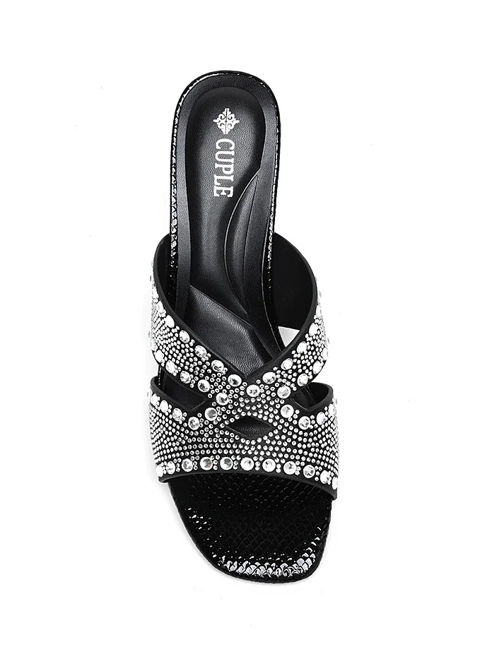 Cuple Comfort Embellished Platform Sandals