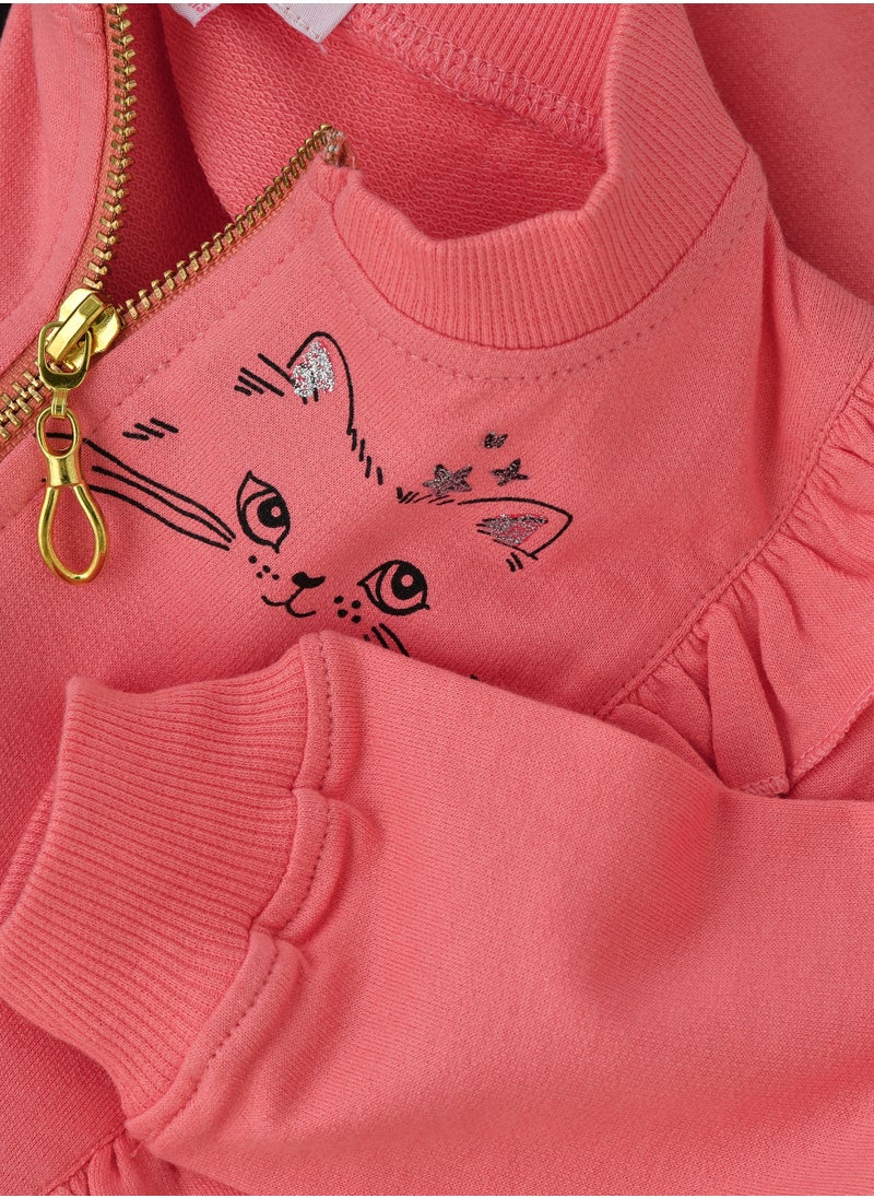 Jelliene Snuggle-Worthy Knitted Sweatshirt for Baby Girls  - Image 4