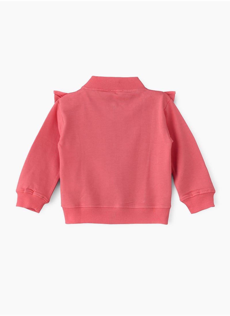 Jelliene Snuggle-Worthy Knitted Sweatshirt for Baby Girls  - Image 2