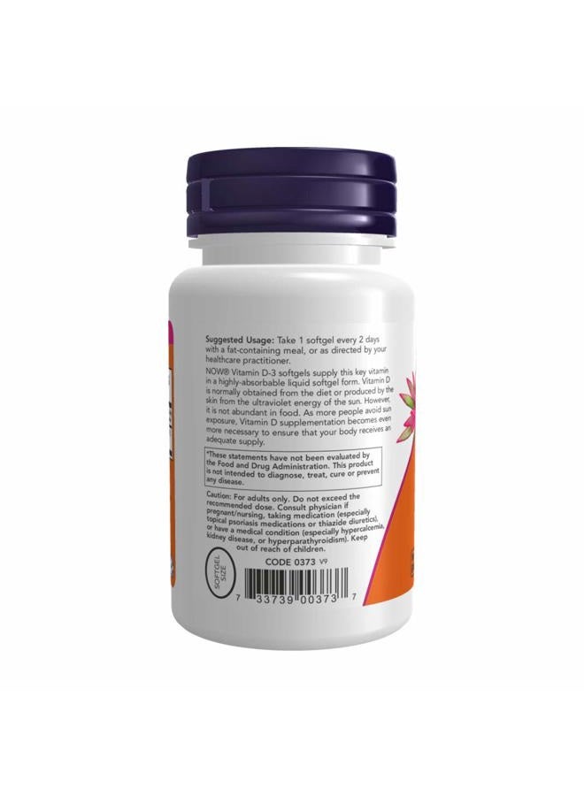now Foods Vitamin D3 5,000 IU, 240 softgels (Pack of 2) - Image 3