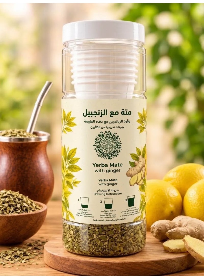 Yerba mate with ginger with Yerba Mate Straw